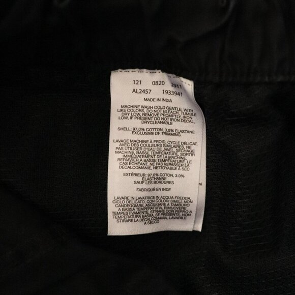 Columbia Women's Sz M Black Cropped Capri Pull On Stretch Hiking Stretch Pants - Picture 12 of 12